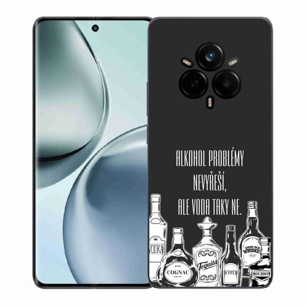 Gelový kryt mmCase na Realme 14 Pro+ 5G - vtipný text černé pozadí