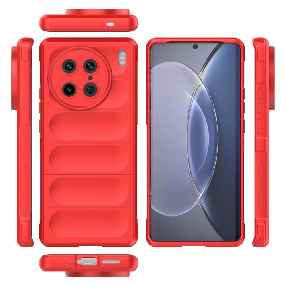 Rugg odolný gelový obal na Vivo X90 Pro - červený