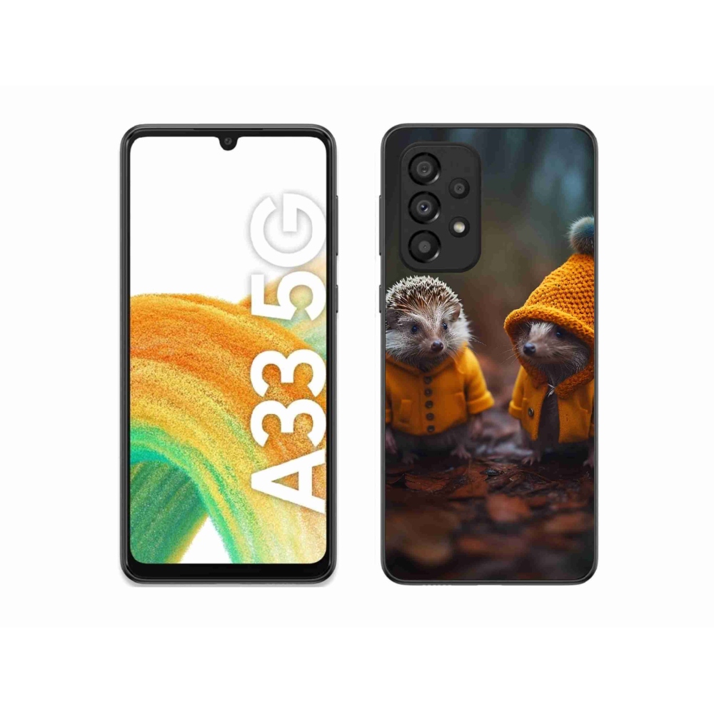 Gelový kryt mmCase na Samsung Galaxy A33 5G - ježci