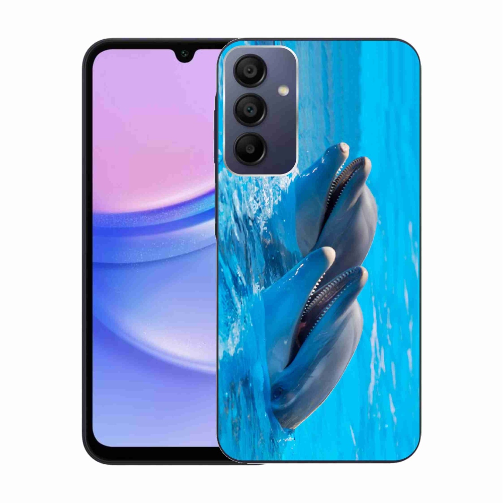 Gelový kryt mmCase na Samsung Galaxy A15 4G/5G - delfíni