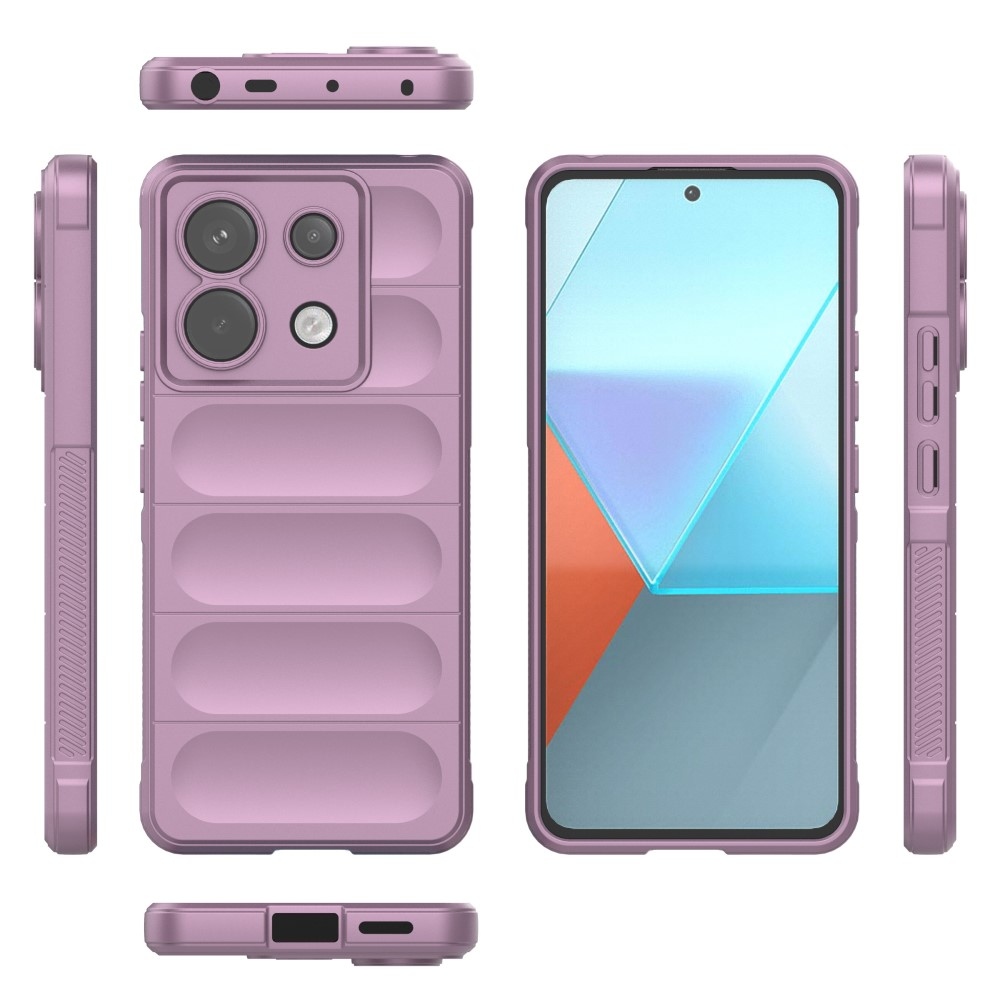 Rugg odolný gelový obal na Xiaomi Redmi Note 13 Pro 5G/Poco X6 5G - světlefialový