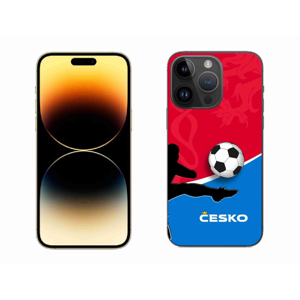 Gelový kryt mmCase na iPhone 14 Pro Max 6.7 - fotbal Česko 2