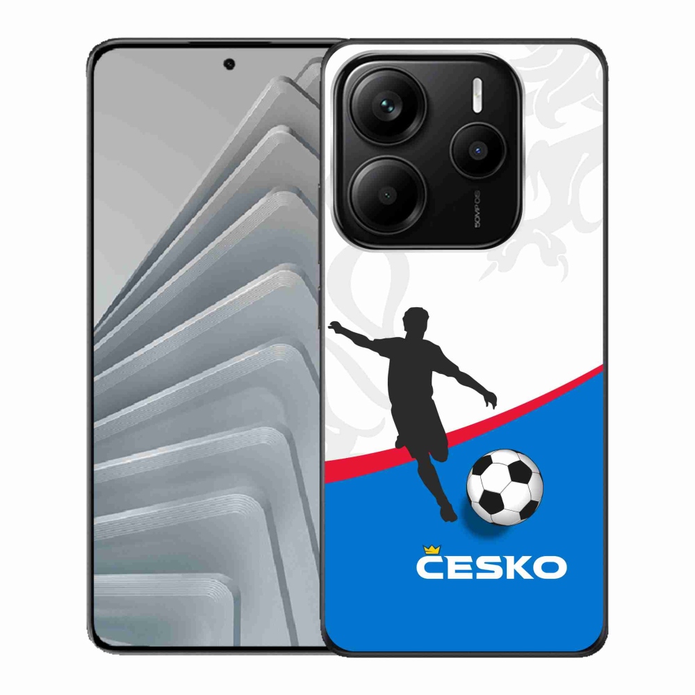 Gelový kryt mmCase na Xiaomi Redmi Note 14 5G - fotbal Česko 1