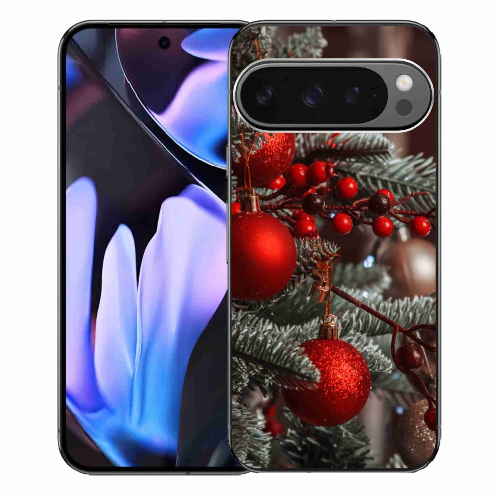 Gelový kryt mmCase na Google Pixel 9 Pro XL - vánoční ozdoby 2