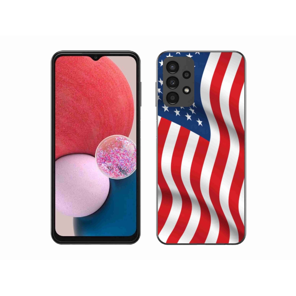 Gelový kryt mmCase na mobil Samsung Galaxy A13 4G - USA vlajka