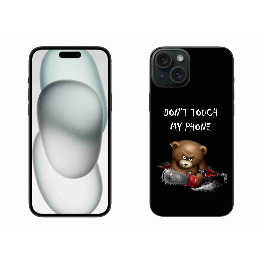 Gelový kryt mmCase na iPhone 15 Plus - nesahej na telefon