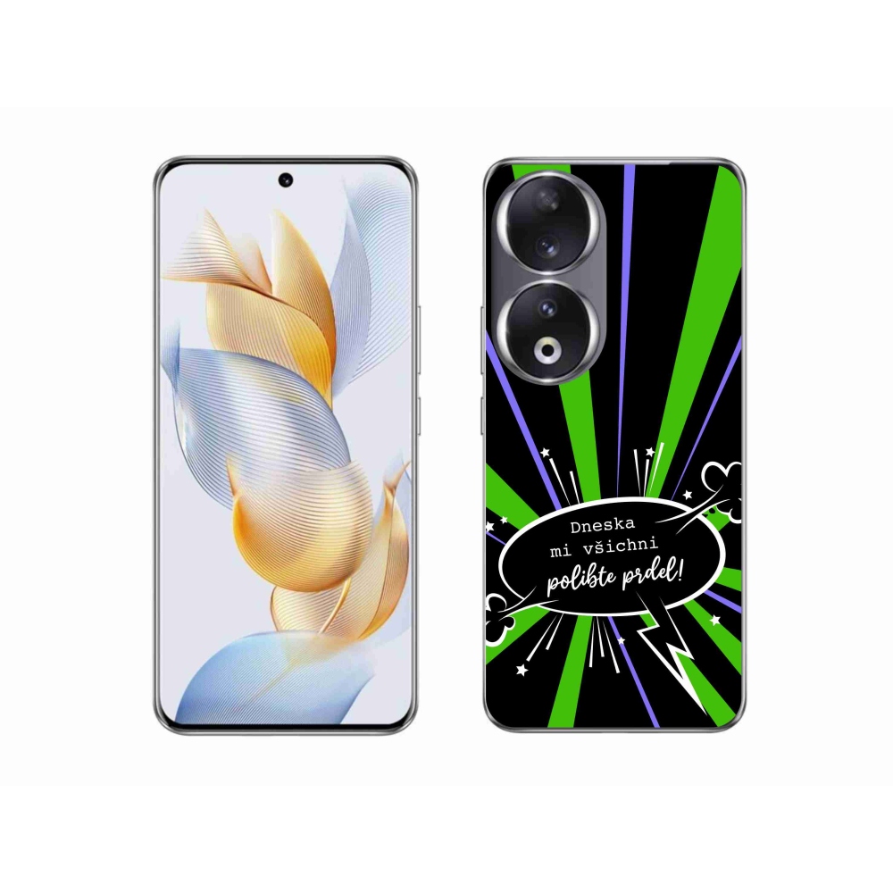 Gelový kryt mmCase na Honor 90 - vtipný text 15 černé pozadí