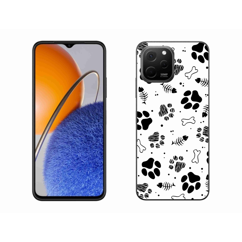 Gelový kryt mmCase na Huawei Nova Y61 - psí tlapky 1