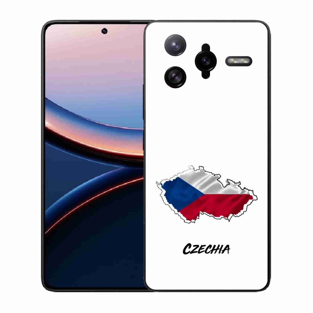 Gelový kryt mmCase na Xiaomi Poco F7 Ultra - Czechia bílé pozadí