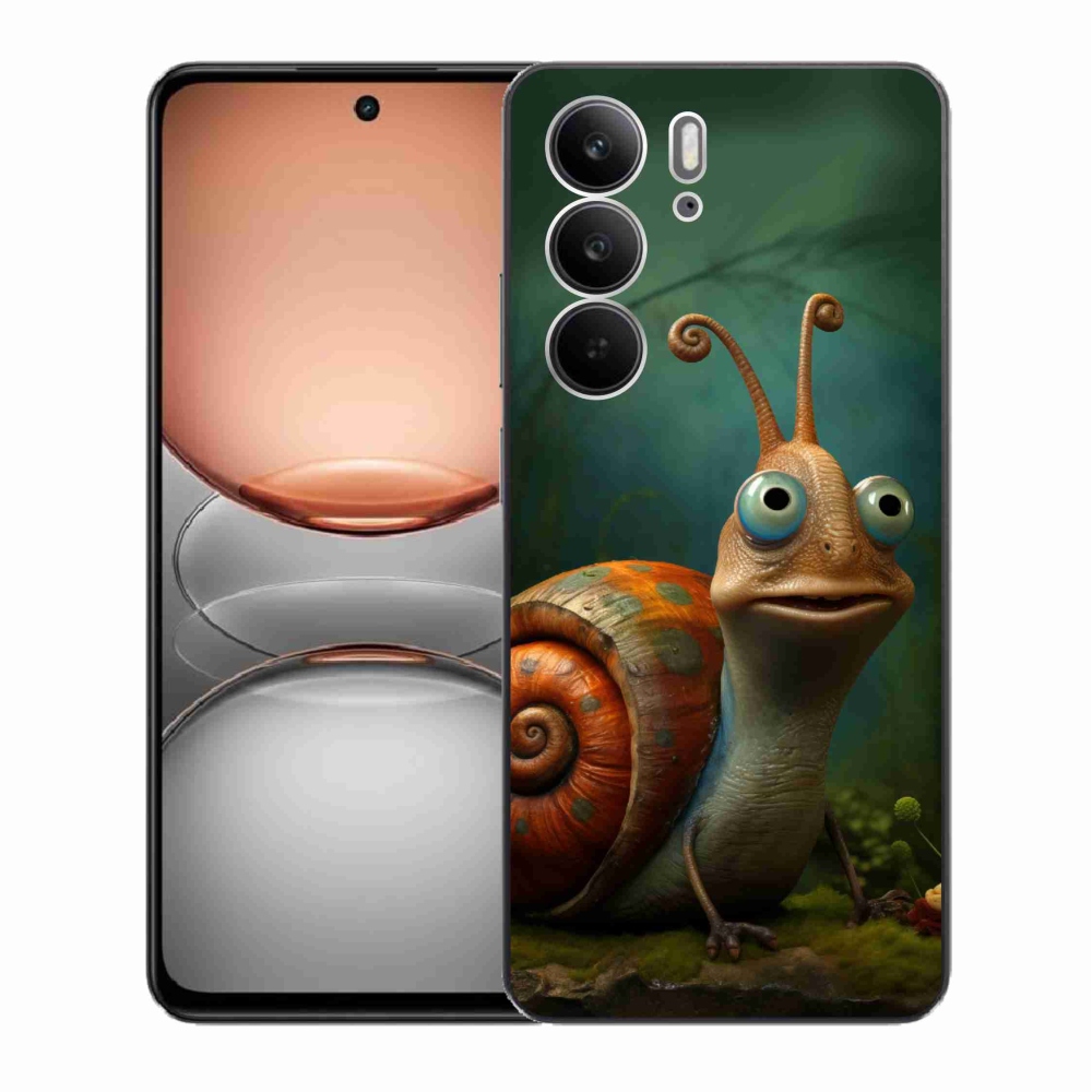 Gelový kryt mmCase na Realme C75 - šnek
