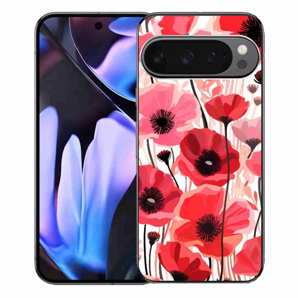 Gelový kryt mmCase na Google Pixel 9 Pro XL - vlčí mák 1