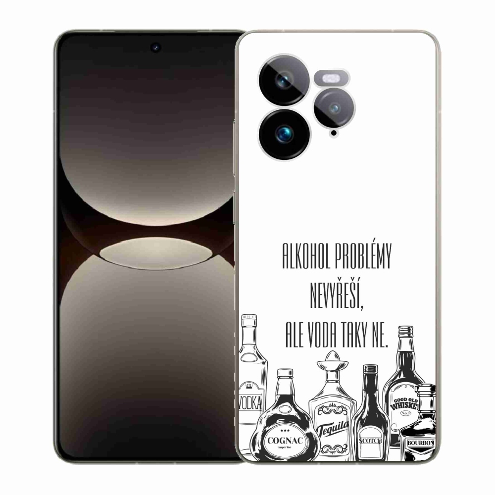 Gelový kryt mmCase na Realme GT 7 Pro 5G - vtipný text bílé pozadí
