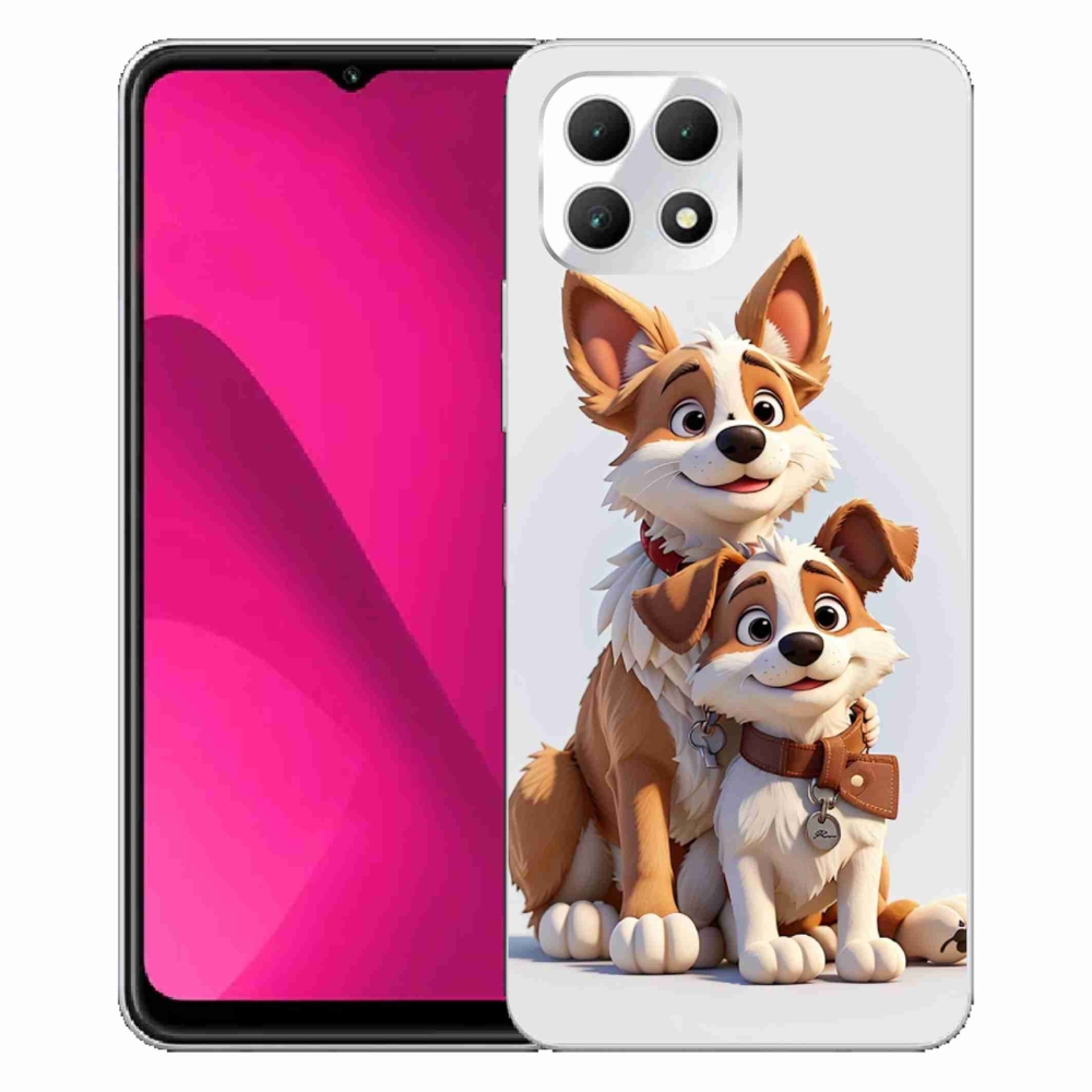Gelový kryt mmCase na T-Mobile T Phone 2 - kreslení psi