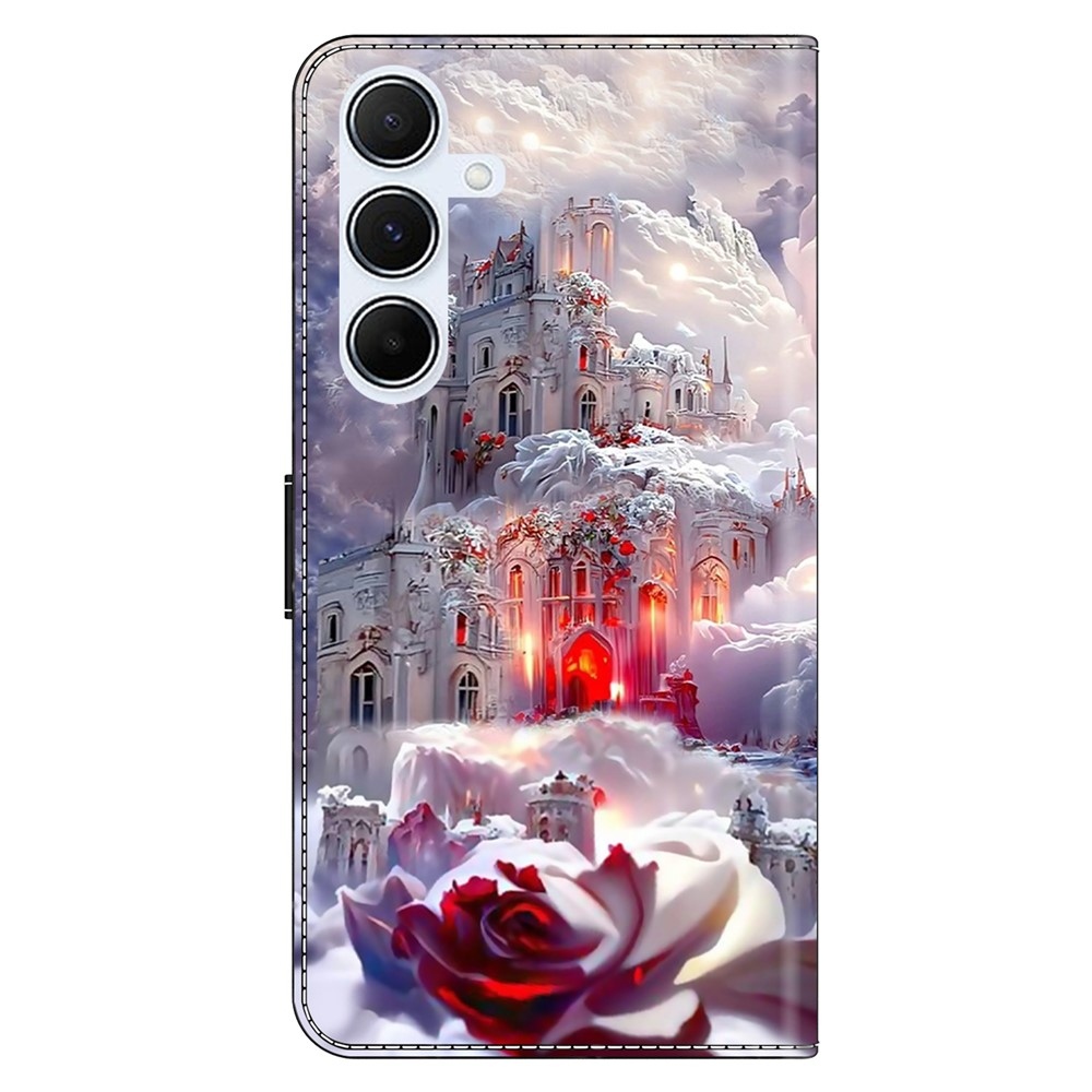 Firmly knížkové pouzdro na Samsung Galaxy A17 5G/A26 5G - růže a zámek