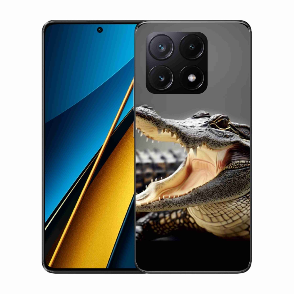 Gelový kryt mmCase na Xiaomi Poco X6 Pro 5G - krokodýl