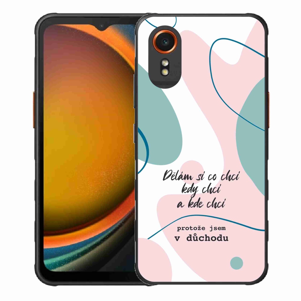 Gelový kryt mmCase na Samsung Galaxy Xcover 7 - vtipný text 10 bílé pozadí