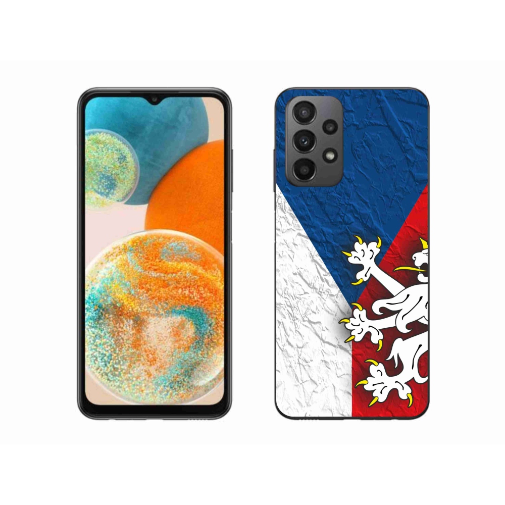 Gelový kryt mmCase na Samsung Galaxy A23 4G/5G - česká vlajka 1