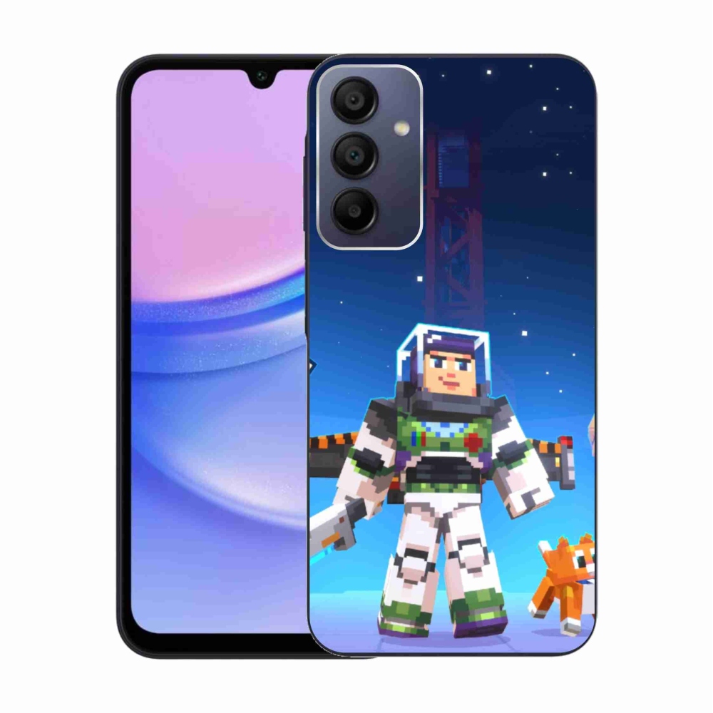 Gelový kryt mmCase na Samsung Galaxy A15 4G/5G - minecraft 2