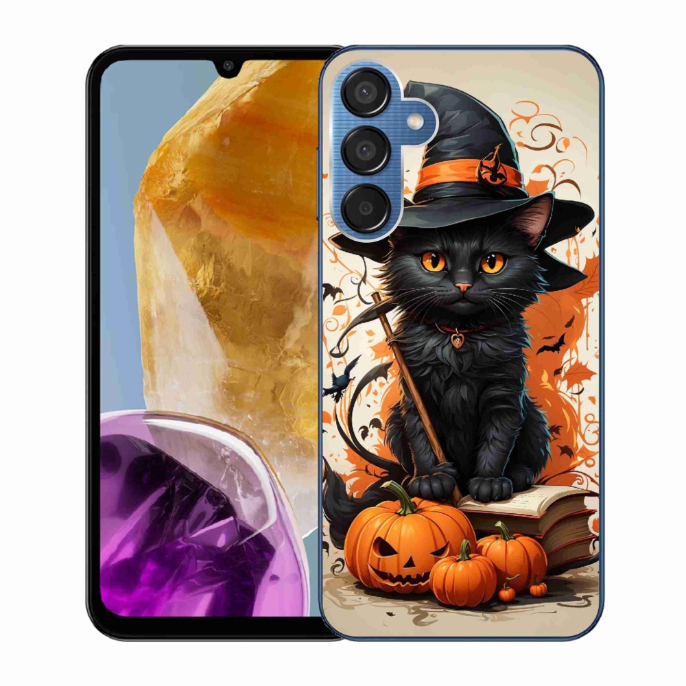 Gelový kryt mmCase na Samsung Galaxy M15 5G - kocour čaroděj