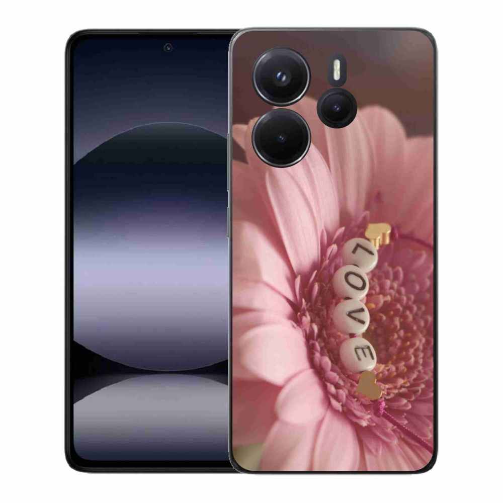 Gelový kryt mmCase na Xiaomi Redmi Note 14 - přívěsek love