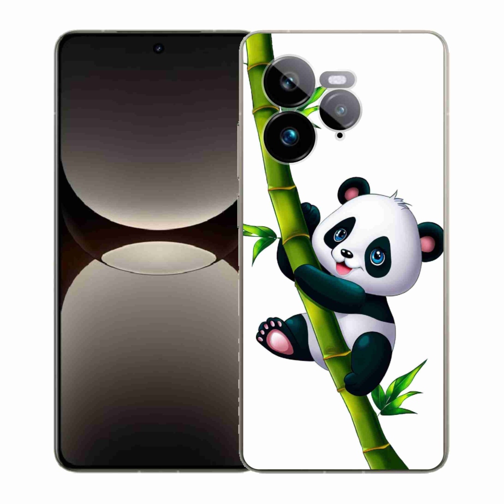 Gelový kryt mmCase na Realme GT 7 Pro 5G - panda na bambusu