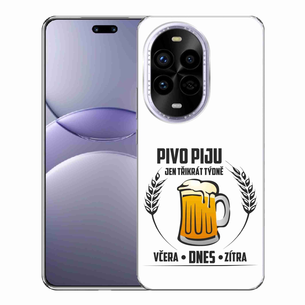Gelový kryt mmCase na Huawei Nova 13 Pro 5G - pivní motiv bílé pozadí