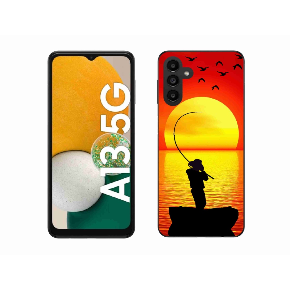 Gelový kryt mmCase na Samsung Galaxy A13 5G - rybaření