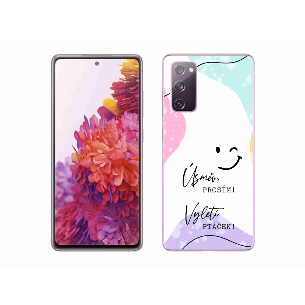 Gelový kryt mmCase na Samsung Galaxy S20 FE - vtipný text 4 bílé pozadí