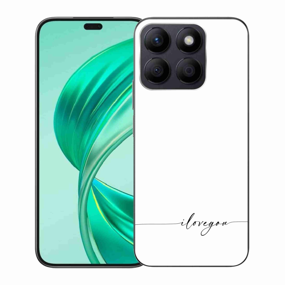 Gelový kryt mmCase na Honor X8b - I love you bílé pozadí