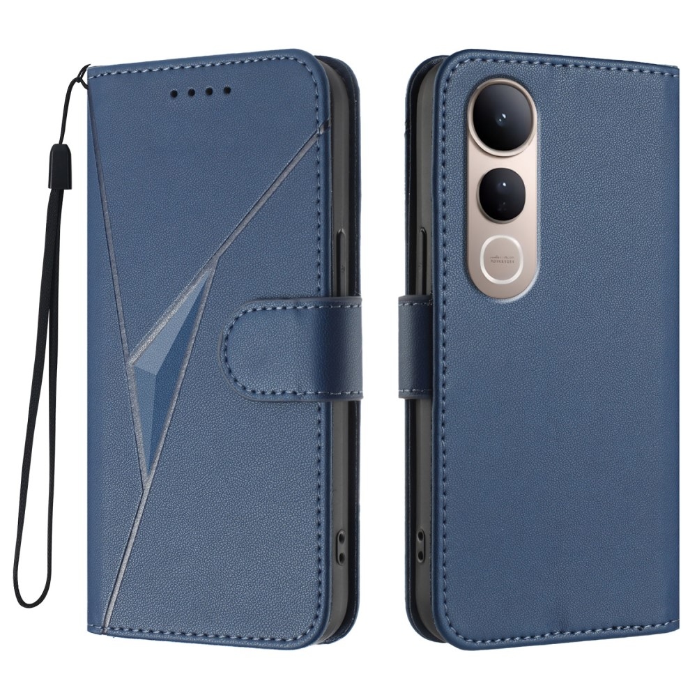 Triangles knížkové pouzdro na Vivo V50 Lite 4G/5G - modré