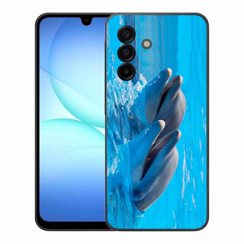Gelový kryt mmCase na Samsung Galaxy A17 4G/5G - delfíni