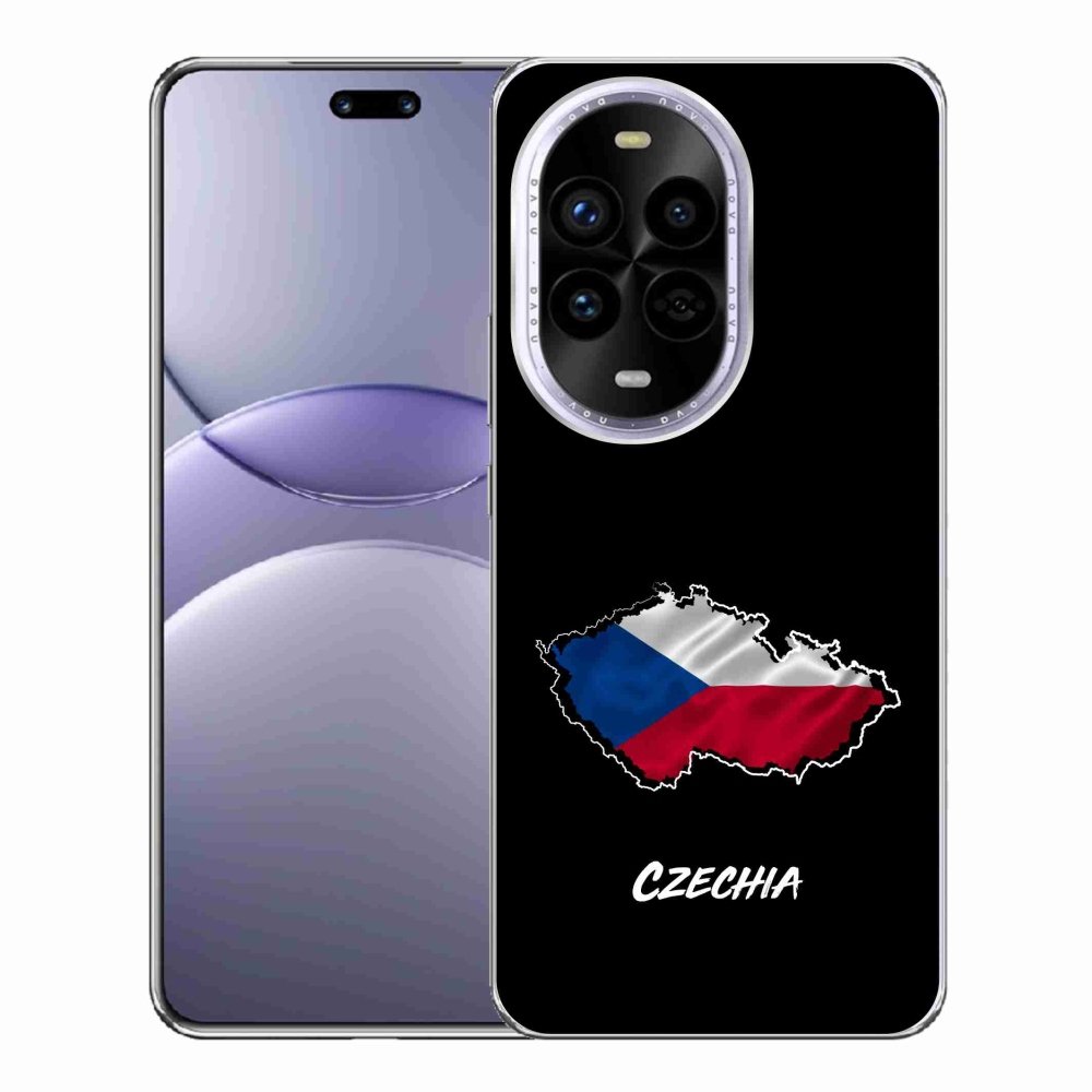 Gelový kryt mmCase na Huawei Nova 13 Pro 5G - Czechia černé pozadí
