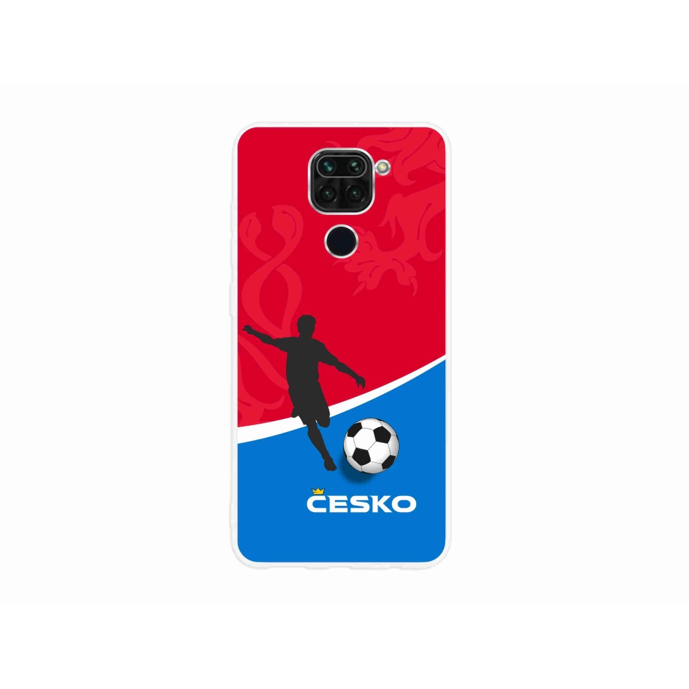 Gelový kryt mmCase na Xiaomi Redmi Note 9 - fotbal Česko