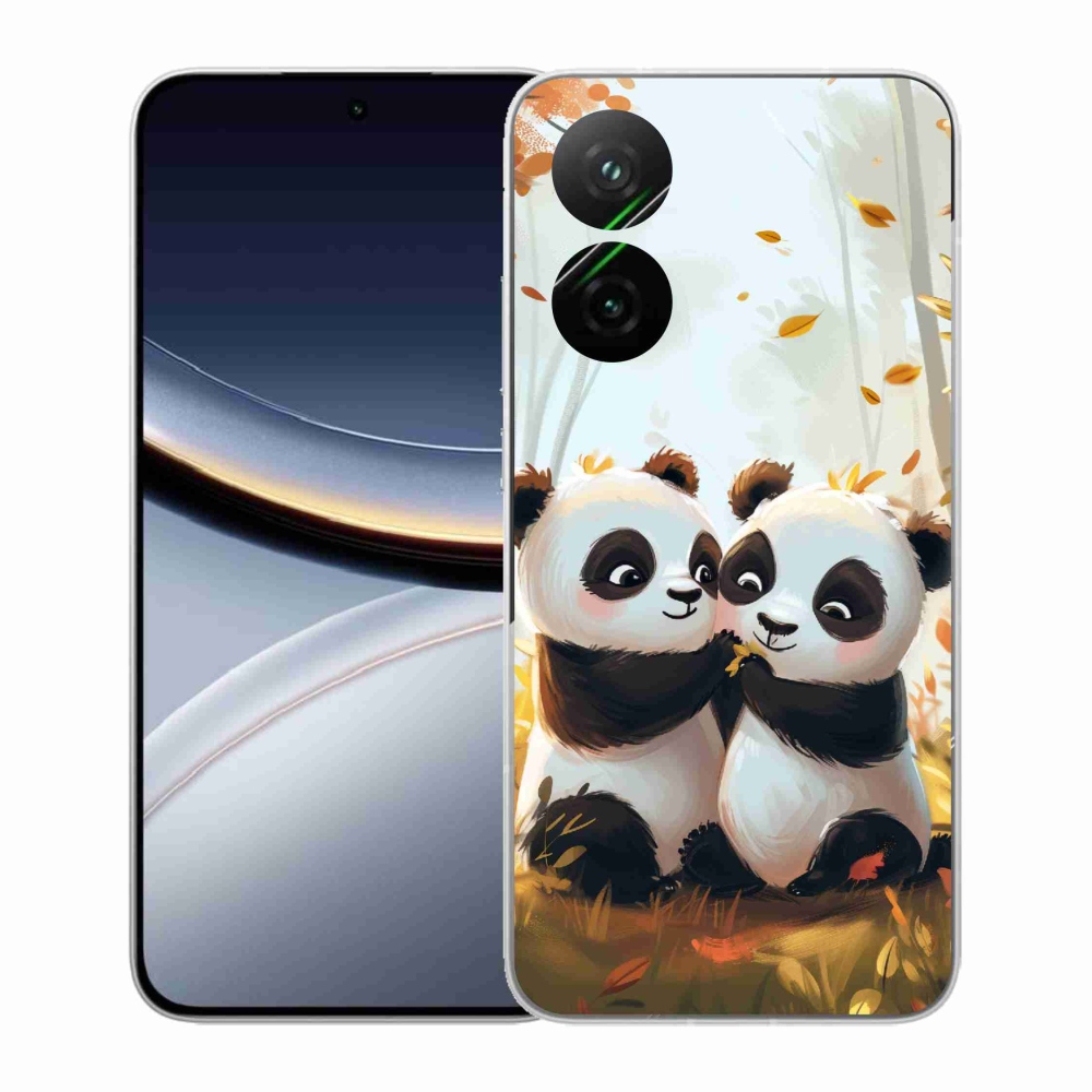 Gelový kryt mmCase na Xiaomi Poco F7 5G - pandy