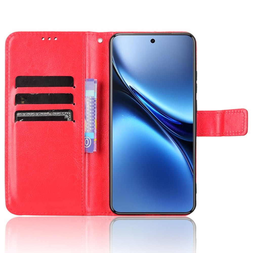 Crazy knížkové pouzdro na Vivo X200 Pro 5G - červené
