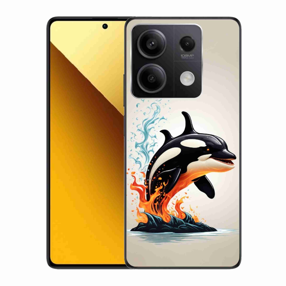 Gelový kryt mmCase na Xiaomi Redmi Note 13 5G - kosatka