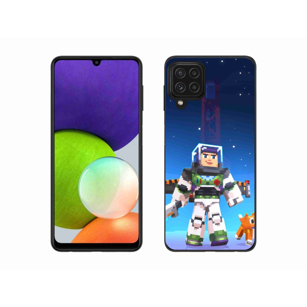 Gelový kryt mmCase na Samsung Galaxy A22 4G - minecraft 2