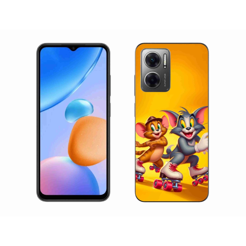 Gelový kryt mmCase na Xiaomi Redmi 10 5G - tom a jerry