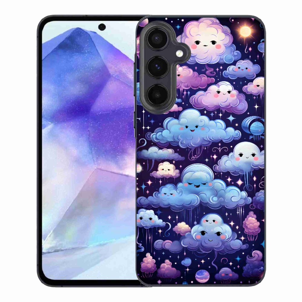 Gelový kryt mmCase na Samsung Galaxy A55 5G - mráčky