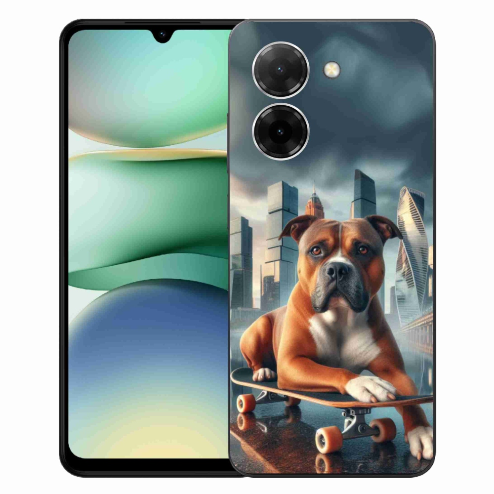 Gelový kryt mmCase na Xiaomi Redmi A5 (171.7x77.8x8.3mm) - pes na skateboardu