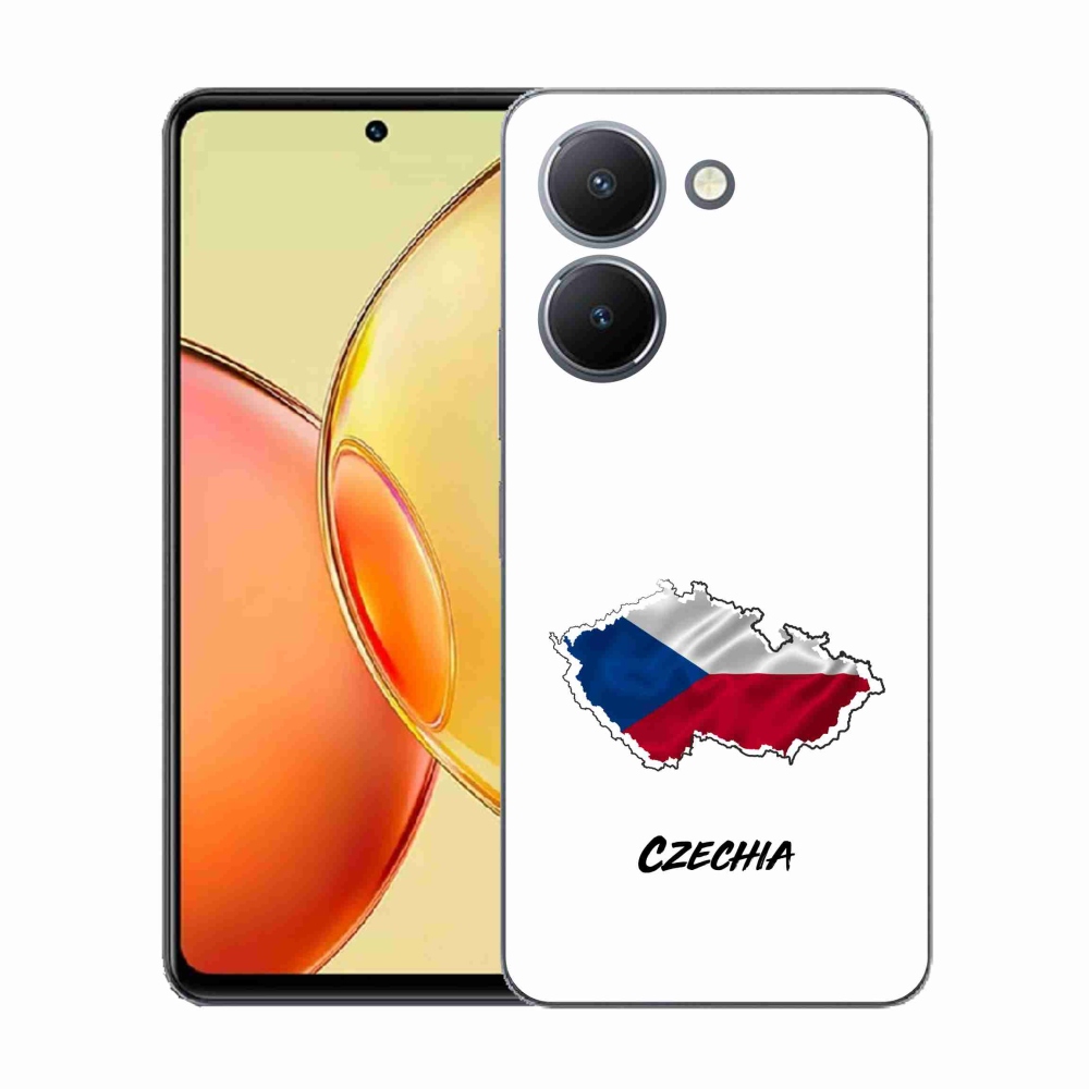 Gelový kryt mmCase na Vivo Y36 - Czechia bílé pozadí