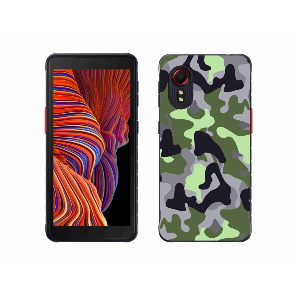 Gelový kryt mmCase na Samsung Galaxy Xcover 5 - maskáčový vzor 7