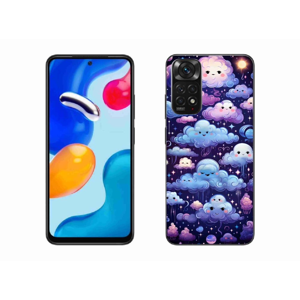 Gelový kryt mmCase na Xiaomi Redmi Note 11S 4G - mráčky