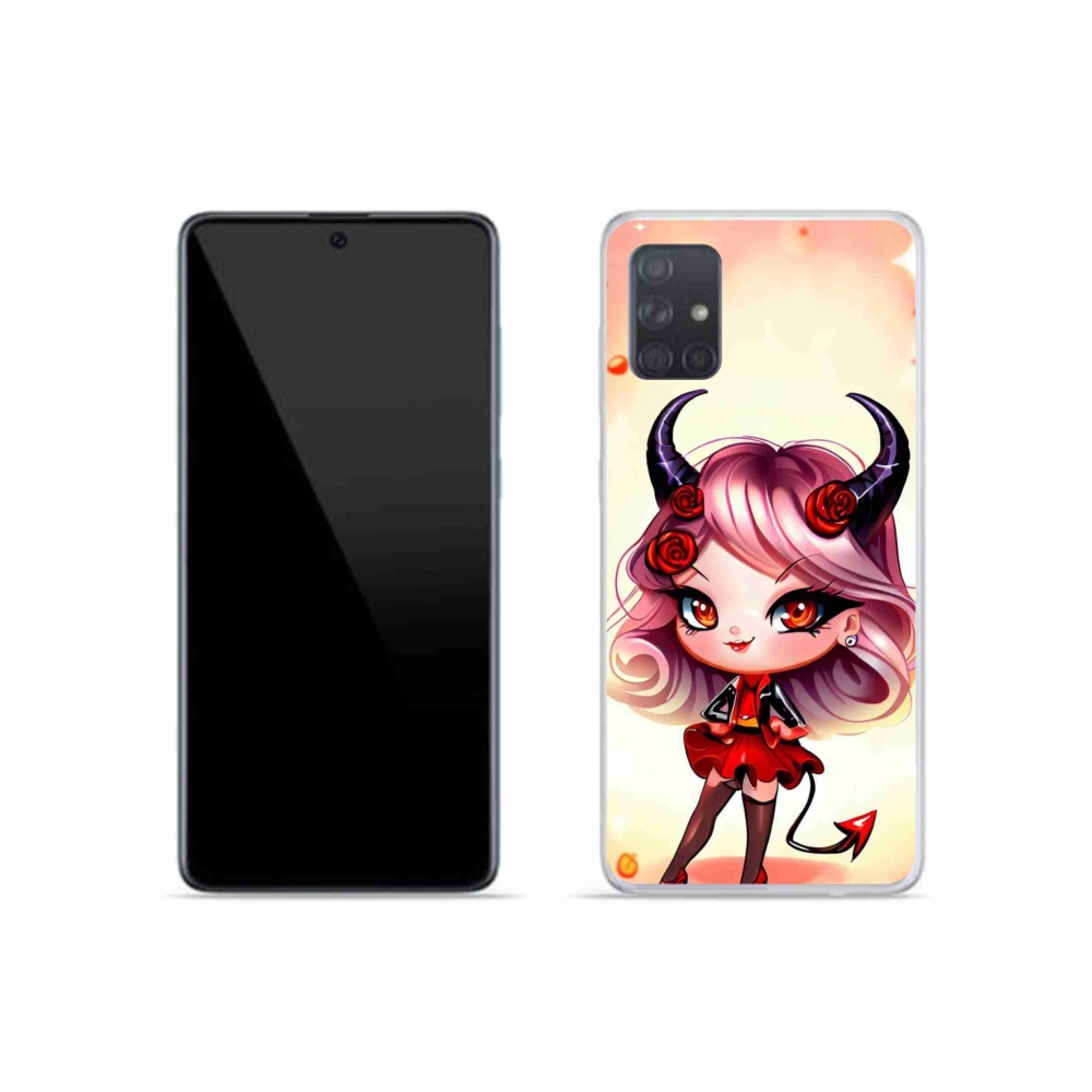 Gelový kryt mmCase na Samsung Galaxy A51 - kreslená čertice