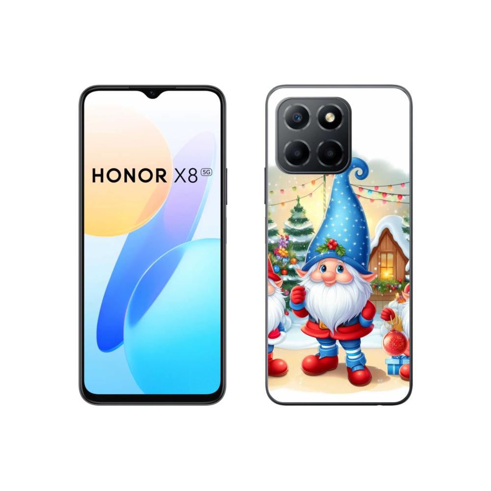 Gelový kryt mmCase na Honor X8 5G/70 Lite 5G - vánoční skřítci