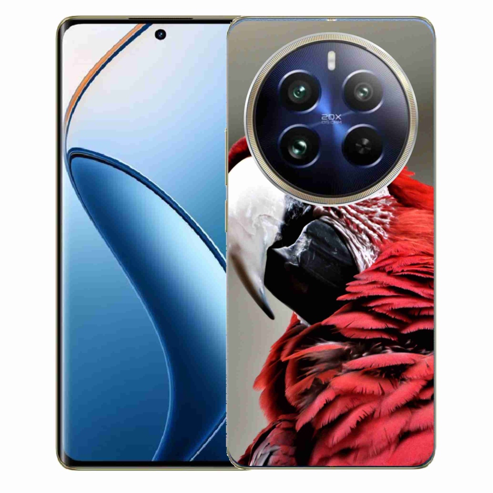 Gelový obal mmCase na Realme 12 Pro 5G/12 Pro+ 5G - papoušek ara červený