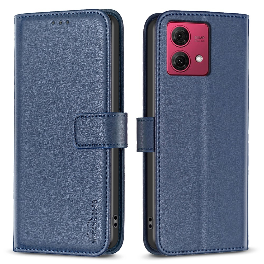 BNF knížkové pouzdro na Motorola Moto G84 5G - modré