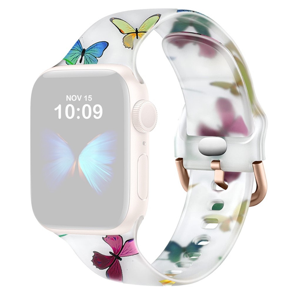 Patte silikonový řemínek na Apple Watch Ultra/Ultra 2 49mm/SE/SE 2022/2023 44mm/9/8/7 45mm/6/5/4 44mm/3/2/1 42 mm - vzor A