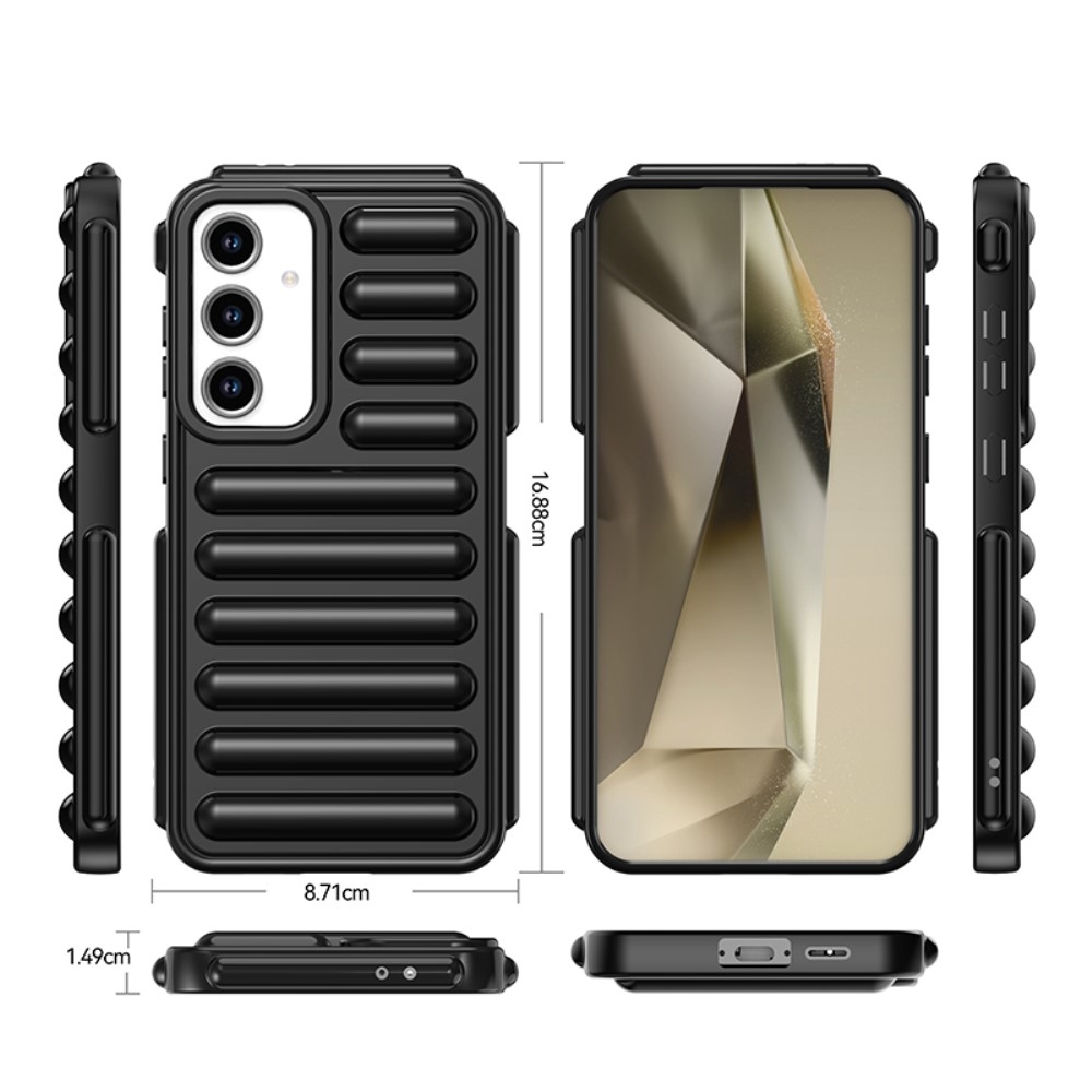 Capsule odolný gelový obal na Samsung Galaxy S24 FE - černý