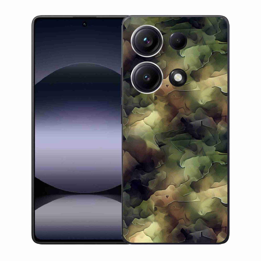 Gelový kryt mmCase na Xiaomi Redmi Note 14S - maskáčový vzor 10